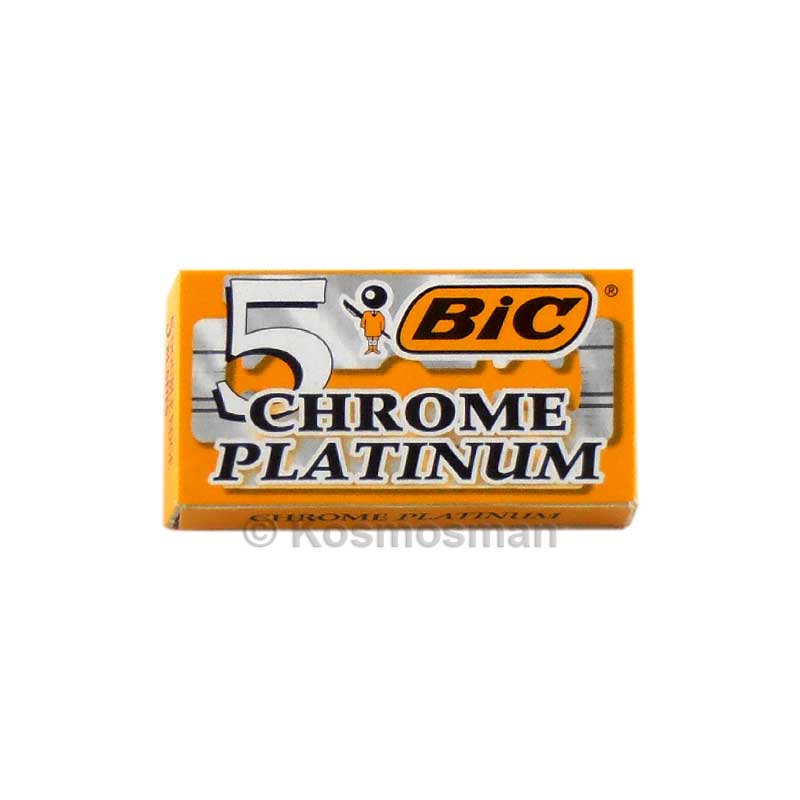 Bic Chrome Platinum Double Edged Razor Blades 5pcs.