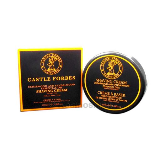 Castle Forbes Κέδρος & Σανταλόξυλο Κρέμα Ξυρίσματος σε Μπολ 200ml.