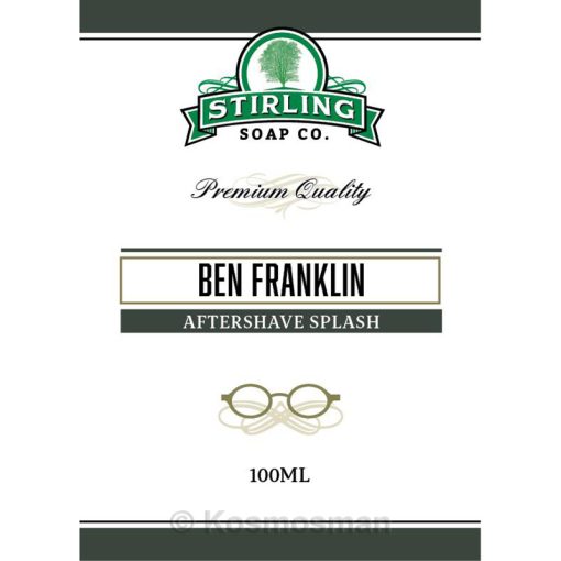 Stirling Soap Co. Ben Franklin Μετά το Ξύρισμα Λοσιόν 100ml.