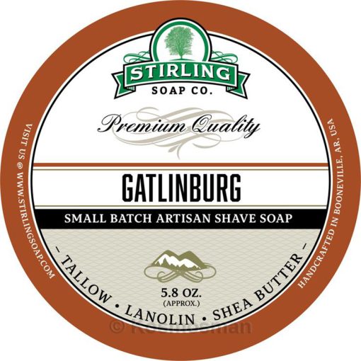 Stirling Soap Co. Gatlinburg Σαπούνι Ξυρίσματος σε Μπολ 170ml.