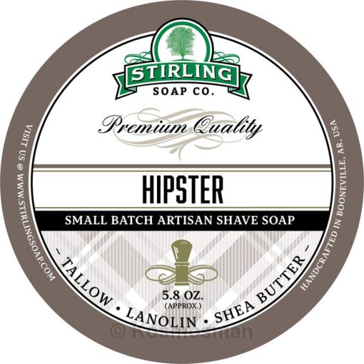 Stirling Soap Co. Hipster Σαπούνι Ξυρίσματος σε Μπολ 170ml.