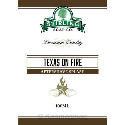 Stirling Soap Co. Texas on Fire Μετά το Ξύρισμα Λοσιόν 100ml.