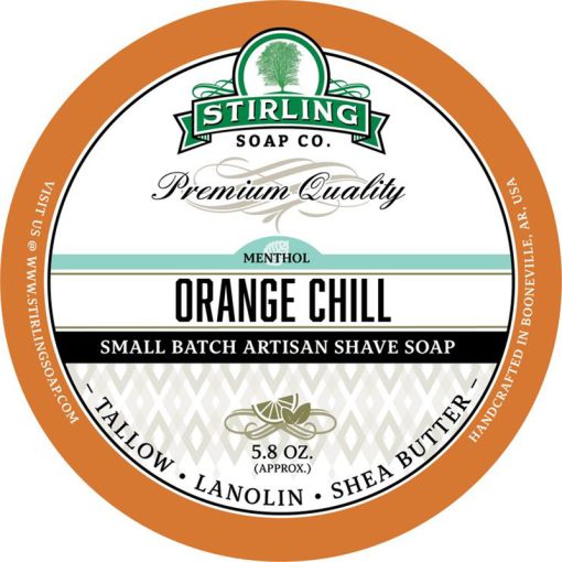 Stirling Soap Co. Orange Chill Σαπούνι Ξυρίσματος σε Μπολ 170ml.