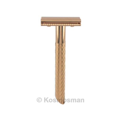 Timor G&F ZOE 1315 RoseGold Safety Razor Long Handle Closed Comb.