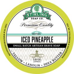 Stirling Soap Co. Iced Pineapple Σαπούνι Ξυρίσματος σε Μπολ 170ml.