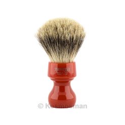 ZENITH 506RC BB Best Badger Shaving Brush Red Handle.