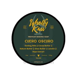 Wholly Kaw Cuero Oscuro Σαπούνι Ξυρίσματος Tallow 114g.