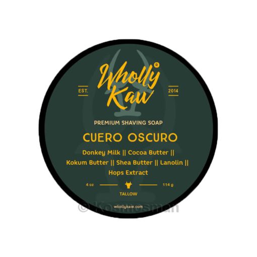 Wholly Kaw Cuero Oscuro Σαπούνι Ξυρίσματος Tallow 114g.