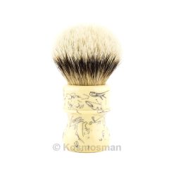MRED Silvertip Badger Handcrafted Shaving Brush Ivory Resin.