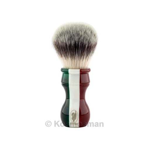 Extro Cosmesi G4 Synthetic Shaving Brush Italian Flag Medium Soft.
