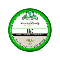 Stirling Soap Co. Lime Shaving Soap in Bowl 170ml.